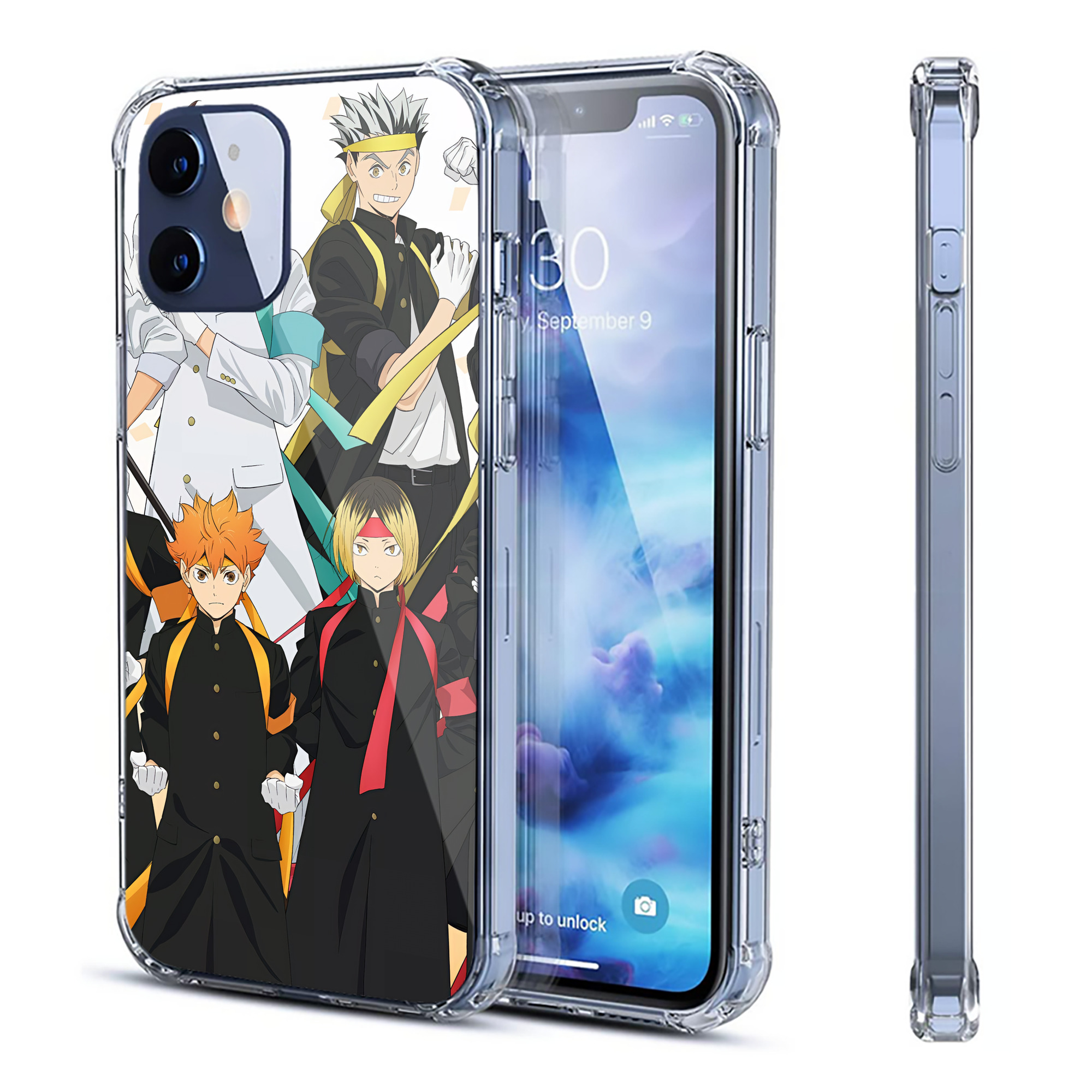 （画像用） ハイキュー!! Haikyu!! 【iPhone 12シリーズ対応】透明スマホケース（クリアソフトケース）